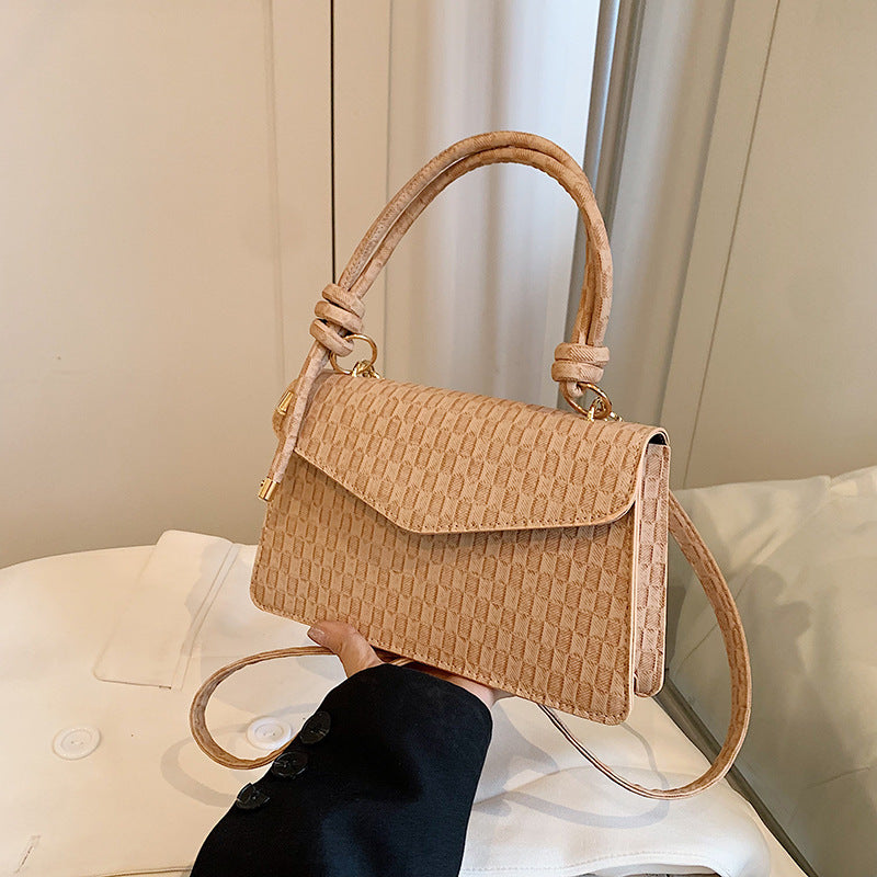 Solid Color Women's One Shoulder Fashion Handbag