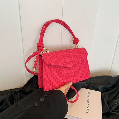 Solid Color Women's One Shoulder Fashion Handbag