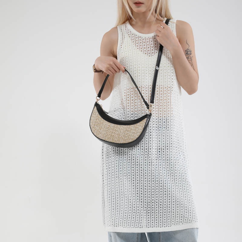High-grade Straw Special-interest Design Shoulder Bag