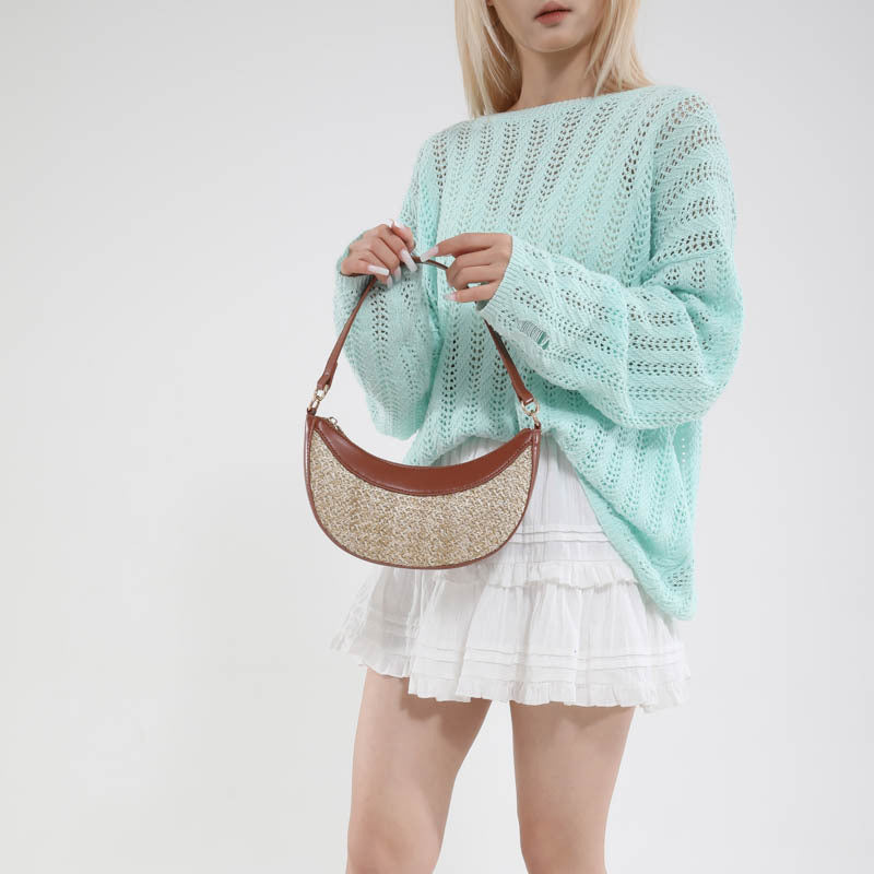 High-grade Straw Special-interest Design Shoulder Bag