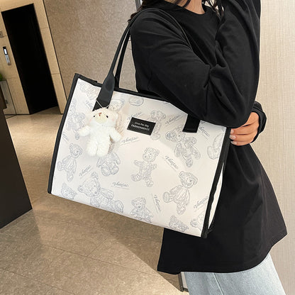 Women's Large Capacity Portable Printed Tote